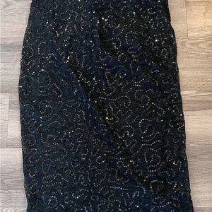 Wild Fable Black Sequin Skirt